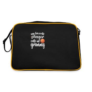 Grammy Grandma By Basketball Player Basketball Grammy - Retro Bag - black/gold - Back