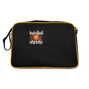 Meme Grandma Of Basketball Player Basketball Meme - Retro Bag - black/gold - Back