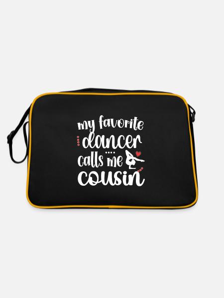 Fier Cousin de Danse D’un Danseur Cousin Danseur - Sac Retro - noir/or - Dos
