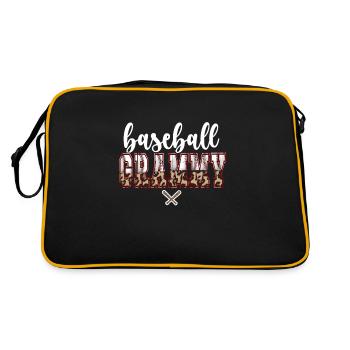 Grammy Grandma Of A Baseball Player Baseball Grammy - Retro Bag - black/gold - Back