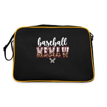 Memaw Grandma Of a Baseball Player Baseball Memaw - Retro Bag - black/gold - Back