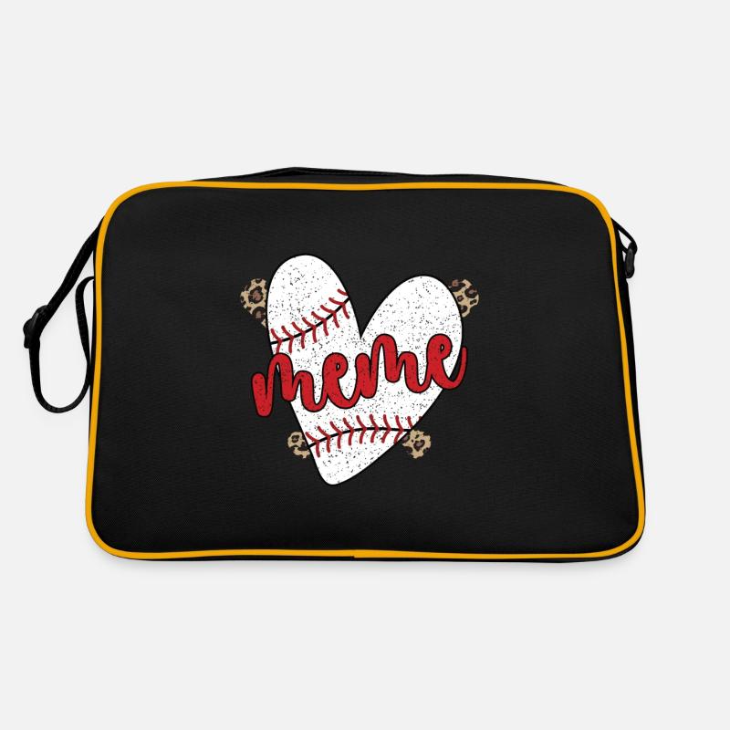 Meme Oma Eines Baseballspieler Baseball Meme Retro Tasche
