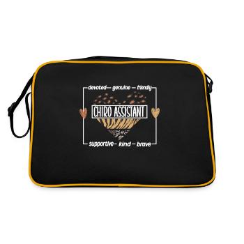Chiropractic Assistant Chiropractic Assistant - Retro Bag - black/gold - Back
