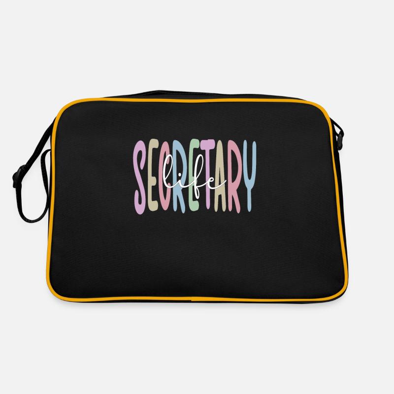 Proud Secretary Appreciation Office Worker Retro Bag