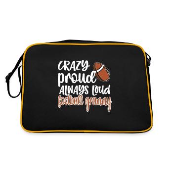 Football Grammy Grandma Of Football Player Grammy - Retro Bag - black/gold - Back