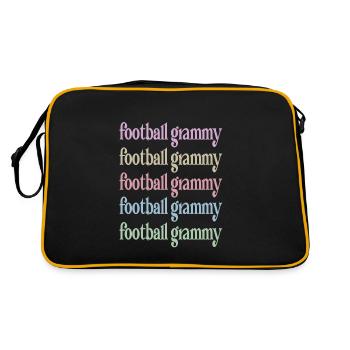 Football Grammy Grandma Of Football Player Grammy - Retro Bag - black/gold - Back