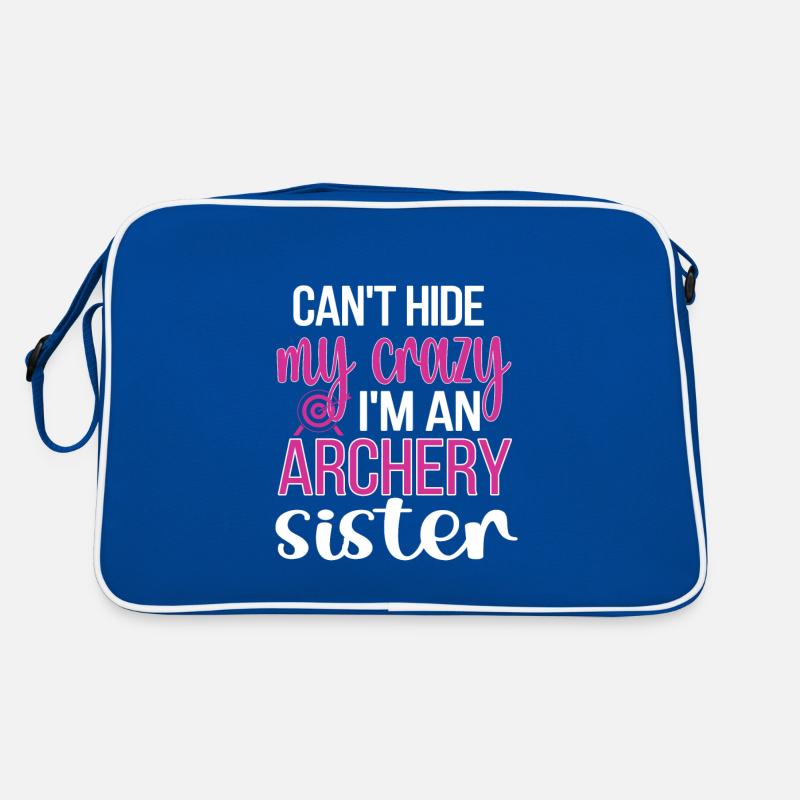 Beste Bogenschießen-Schwester Von Bogenschützen Retro Tasche