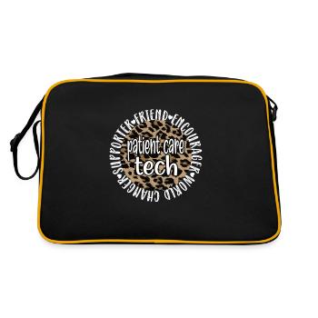 Patient Care Technician Nursing Technician - Retro Bag - black/gold - Back