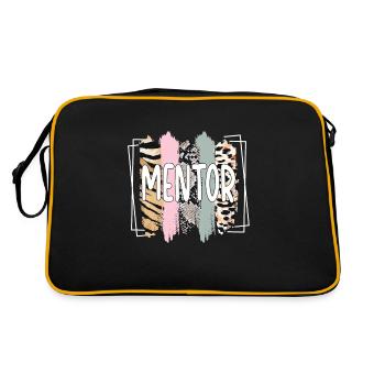 Mentor Appreciation Personal Mentor Gifts - Retro Bag - black/gold - Back