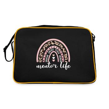 Mentor Appreciation Personal Mentor Gifts - Retro Bag - black/gold - Back