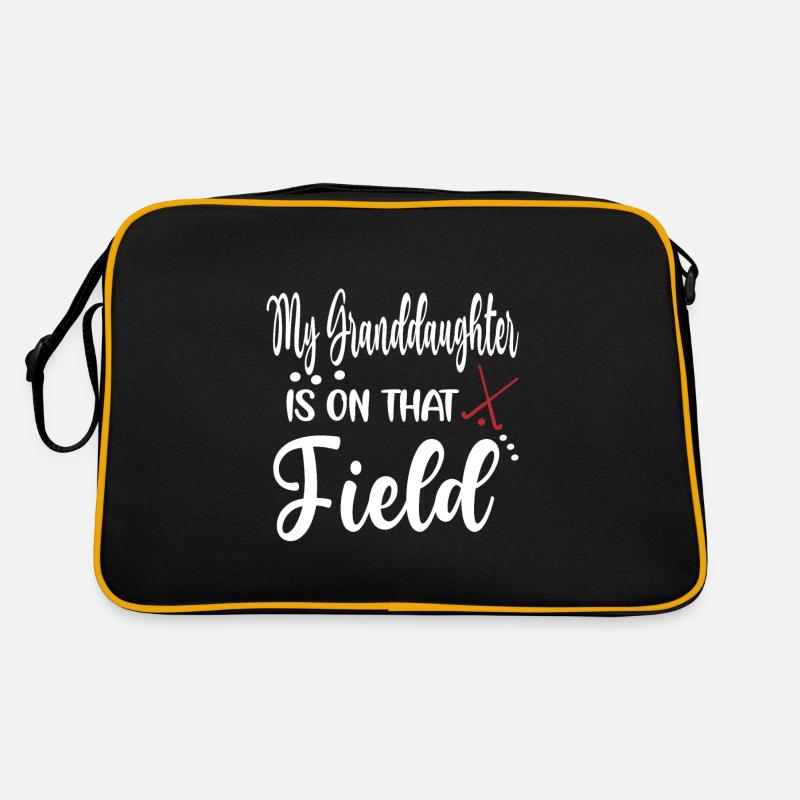 Feldhockey-Großmutter Eines Feldhockeyspielers Oma Retro Tasche