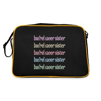 Best Barrel Racing Sister Barrel Racing Sister - Retro Bag - black/gold - Back