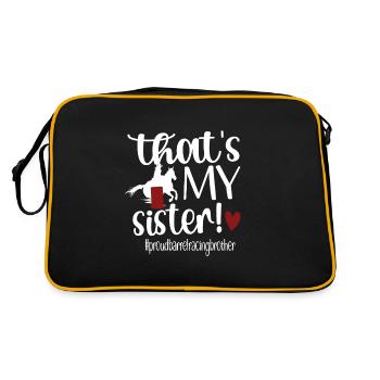 Barrel Racing Brother Best Barrel Racing Brother - Retro Bag - black/gold - Back