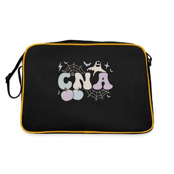 Certified Nursing Assistant Halloween CNA Nurse - Retro Bag - black/gold - Back