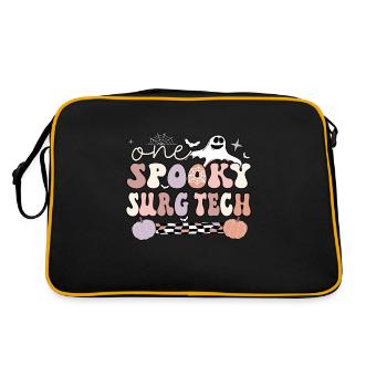 Technologue chirurgical Cadeau Technologie chirurgicale Halloween - Sac Retro - noir/or - Dos