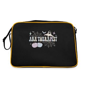 ABA Thérapeute Appliqué Comportement Analyste Halloween - Sac Retro - noir/or - Dos