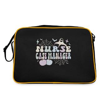 Gestionnaire de cas d’infirmière autorisée Gestion de cas en soins infirmiers d’Halloween - Sac Retro - noir/or - Dos