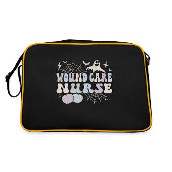 Wound Care Nurse Halloween RN Wound Nursing Gift - Retro Bag - black/gold - Back