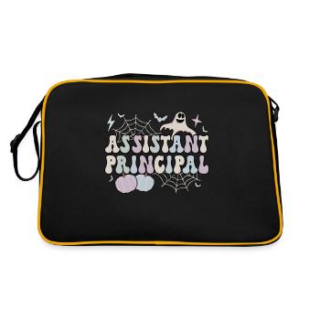 Directeur adjoint Cadeaux de l’équipe de l’école d’Halloween - Sac Retro - noir/or - Dos