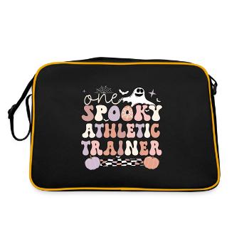 Certified Athletic Trainer Halloween AT Gifts - Retro Bag - black/gold - Back