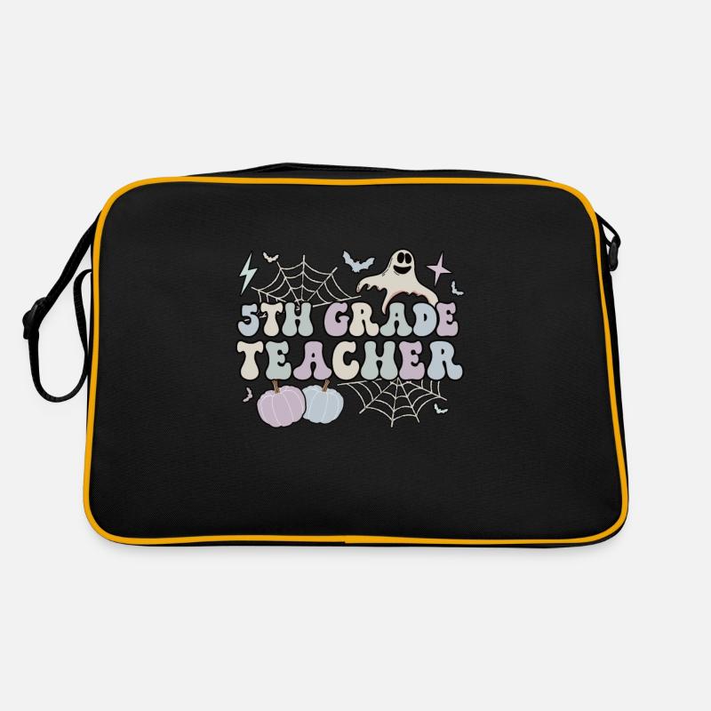 5th Grade Teacher Halloween Fifth Grade Crew Gift Retro Bag