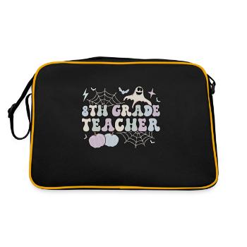 8th Grade Teacher Halloween Eighth Grade Crew - Retro Bag - black/gold - Back