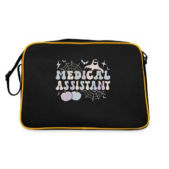 Assistant médical Halloween Med Assistant Cadeaux - Sac Retro - noir/or - Dos