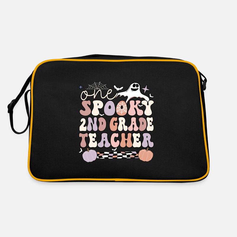 2nd Grade Teacher Halloween 2nd Team Second Grade Retro Bag