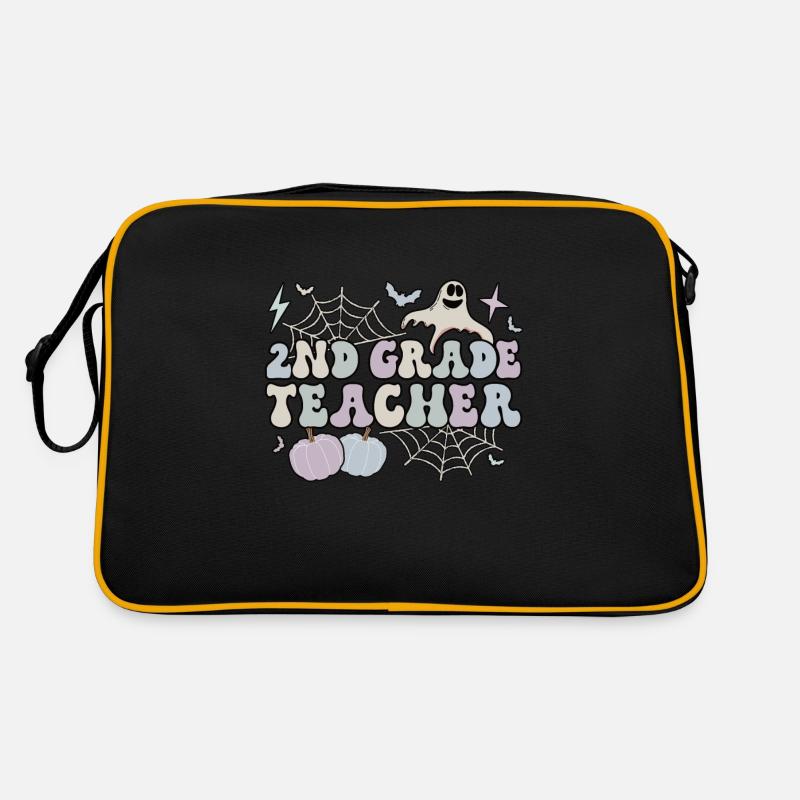2nd Grade Teacher Halloween 2nd Team Second Grade Retro Bag