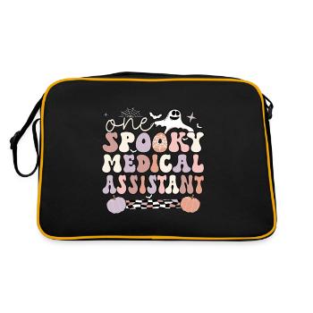 Assistant médical Halloween Med Assistant Cadeaux - Sac Retro - noir/or - Dos