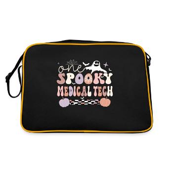 Medical Tech Halloween Med Lab Technologist Cadeaux - Sac Retro - noir/or - Dos