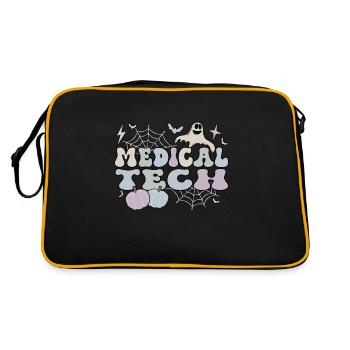 Medical Tech Halloween Med Lab Technologist Cadeaux - Sac Retro - noir/or - Dos