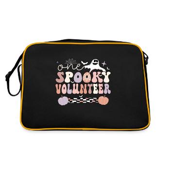 Volunteer Halloween Volunteering Voluntary Work - Retro Bag - black/gold - Back