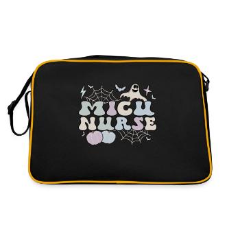 MICU Infirmière Unité de soins intensifs médicaux Halloween - Sac Retro - noir/or - Dos