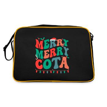 COTA Christmas Occupational Therapy Assistant Xmas - Retro Bag - black/gold - Back