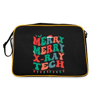 Technologue en rayons X Noël Radiologie Tech Xmas - Sac Retro - noir/or - Dos