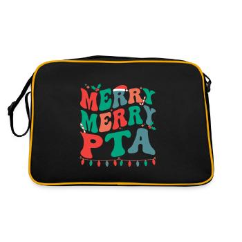 Physical Therapist Assistant Christmas PTA Xmas - Retro Bag - black/gold - Back