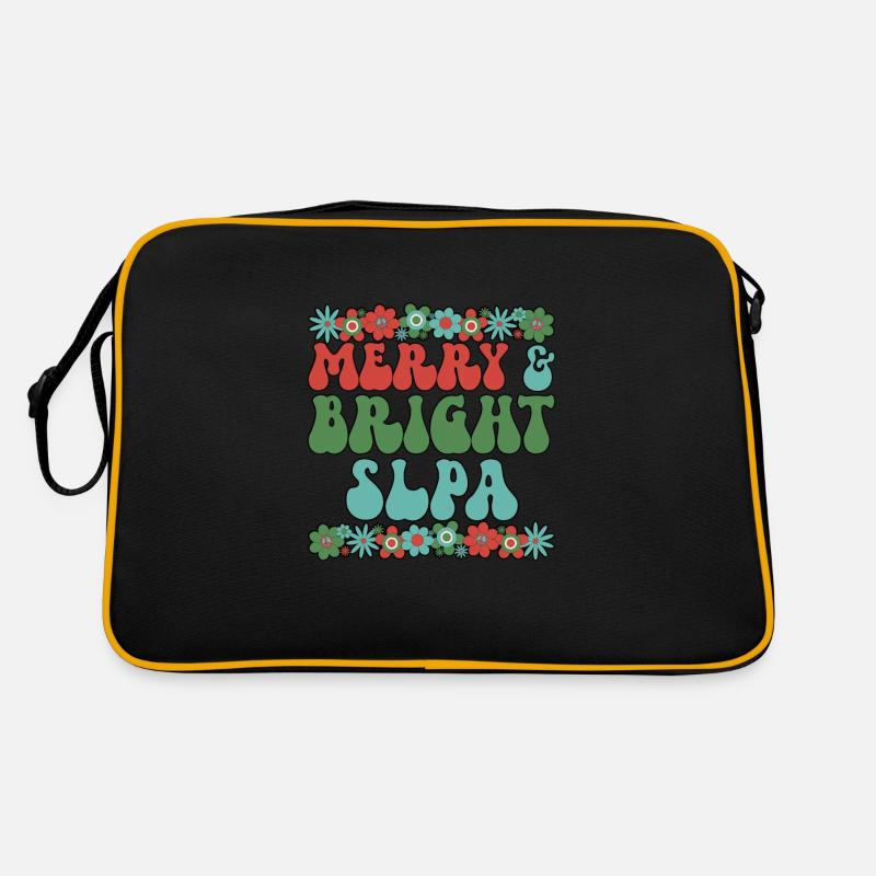 Speech Language Pathologist Assistant Christmas Retro Bag