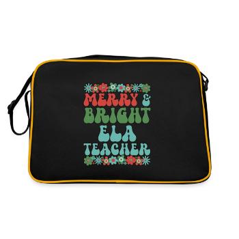 ELA Professeur Noël English Language Arts Noël - Sac Retro - noir/or - Dos