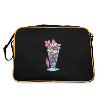 Parfait glacé japonais - Sac Retro - noir/or - Dos