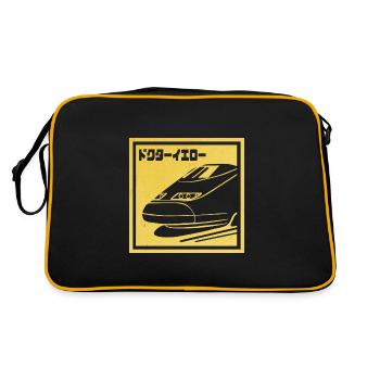 Shinkansen japonais "Doctor Yellow" - Sac Retro - noir/or - Dos
