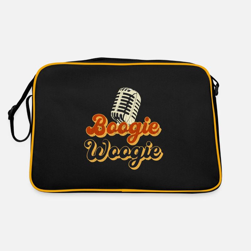 Boogie Woogie cadeau micro vintage - Sac Retro - noir/or