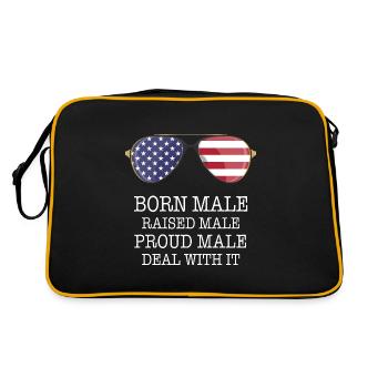 Born Male Raised Male - Retro Bag - black/gold - Back
