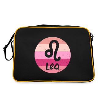 Signe du zodiaque Lion - Sac Retro - noir/or - Dos