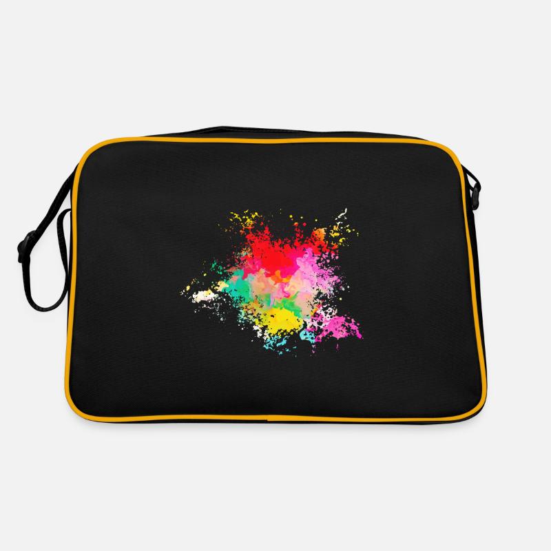 Psychedelic - Retro Bag - black/gold