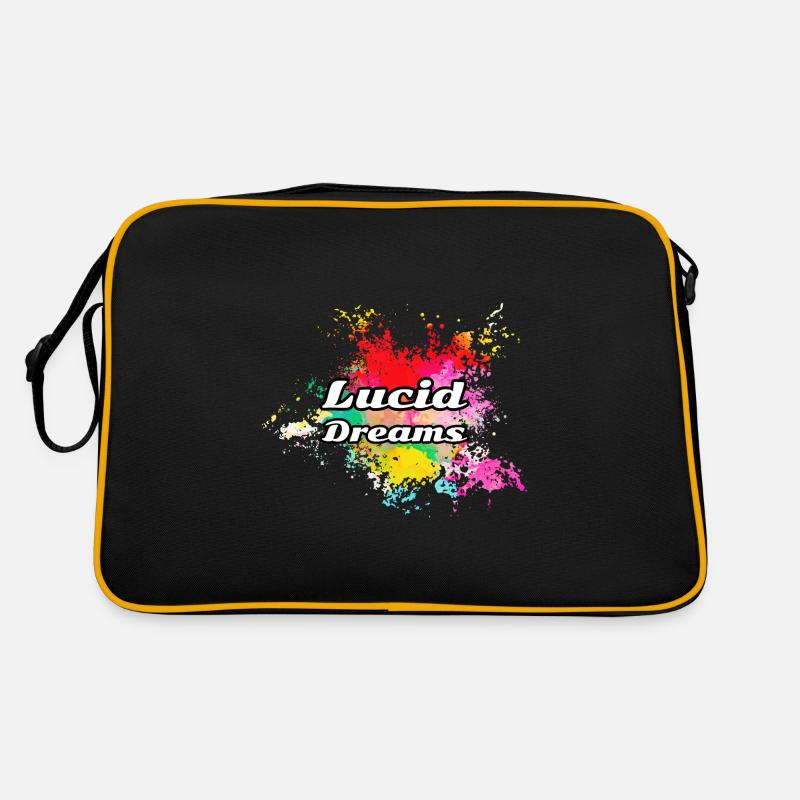 Lucid dreams - Retro Bag - black/gold