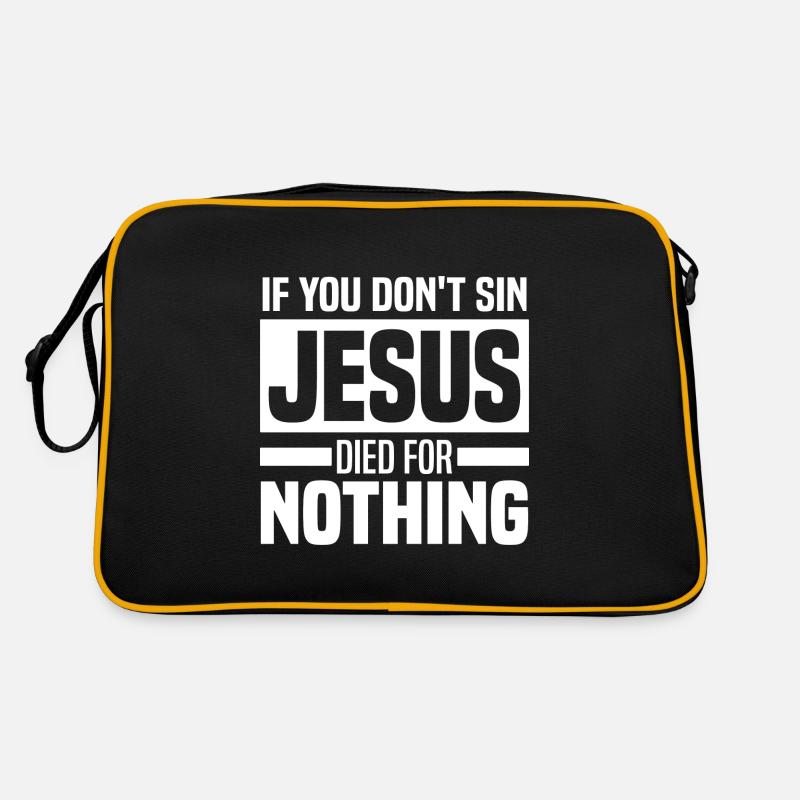 Anti Religion Retro Tasche