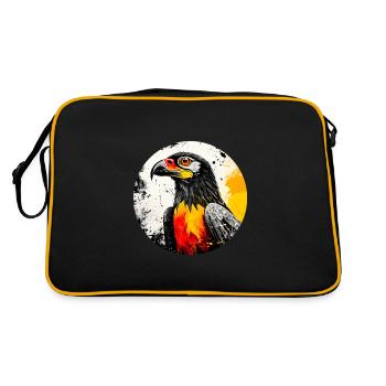 German eagle - Retro Bag - black/gold - Back