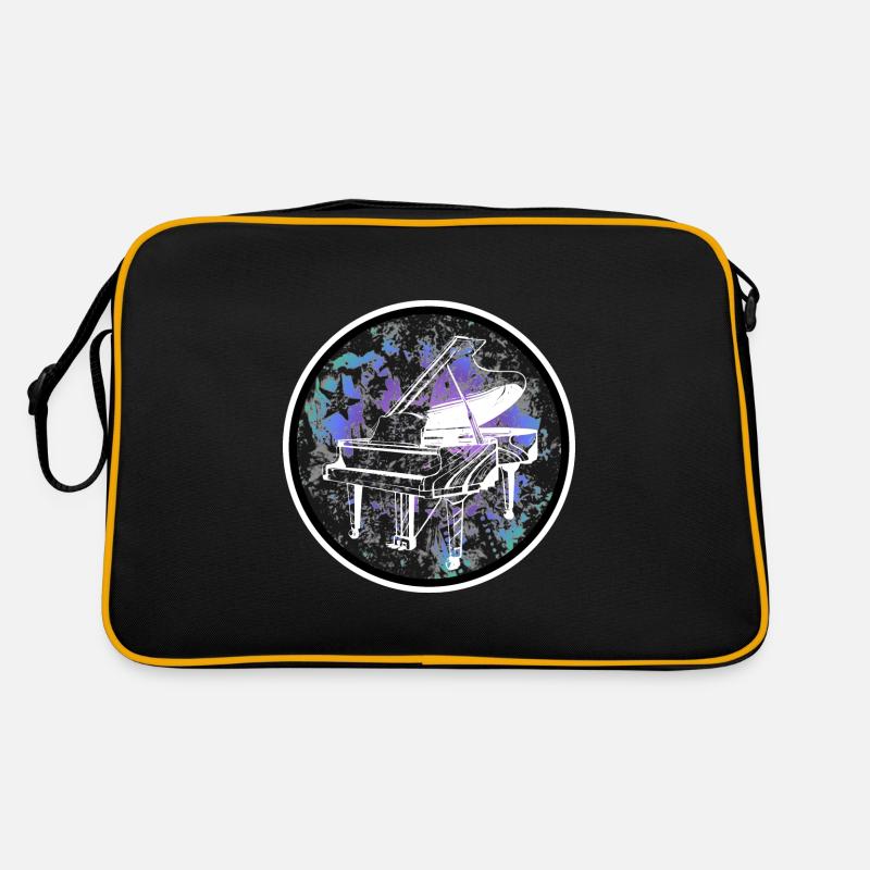 Piano design - Retro Bag - black/gold