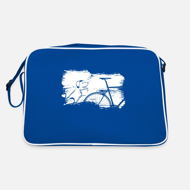 Vélo de course avec chien chat Sac Retro